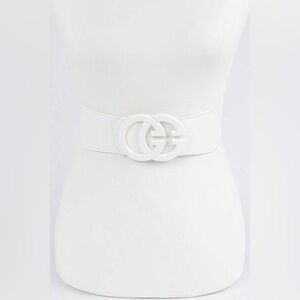 One Size Logo Elastic Statement Corset Belt